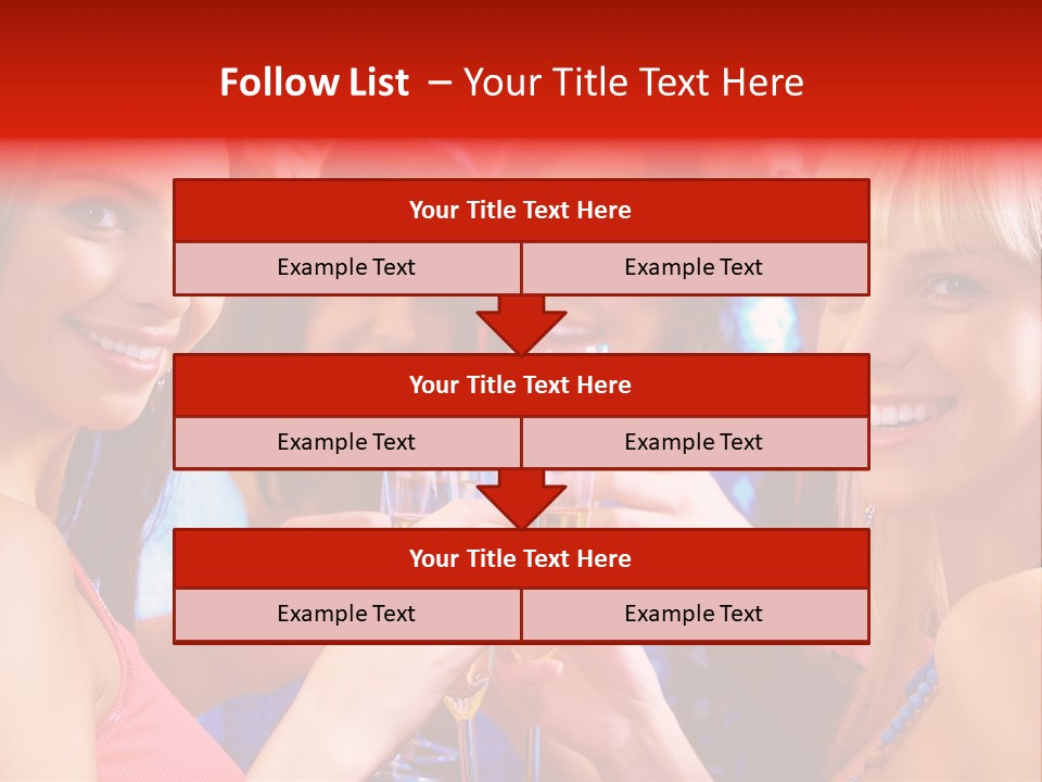 Successful Christmas Partying PowerPoint Template