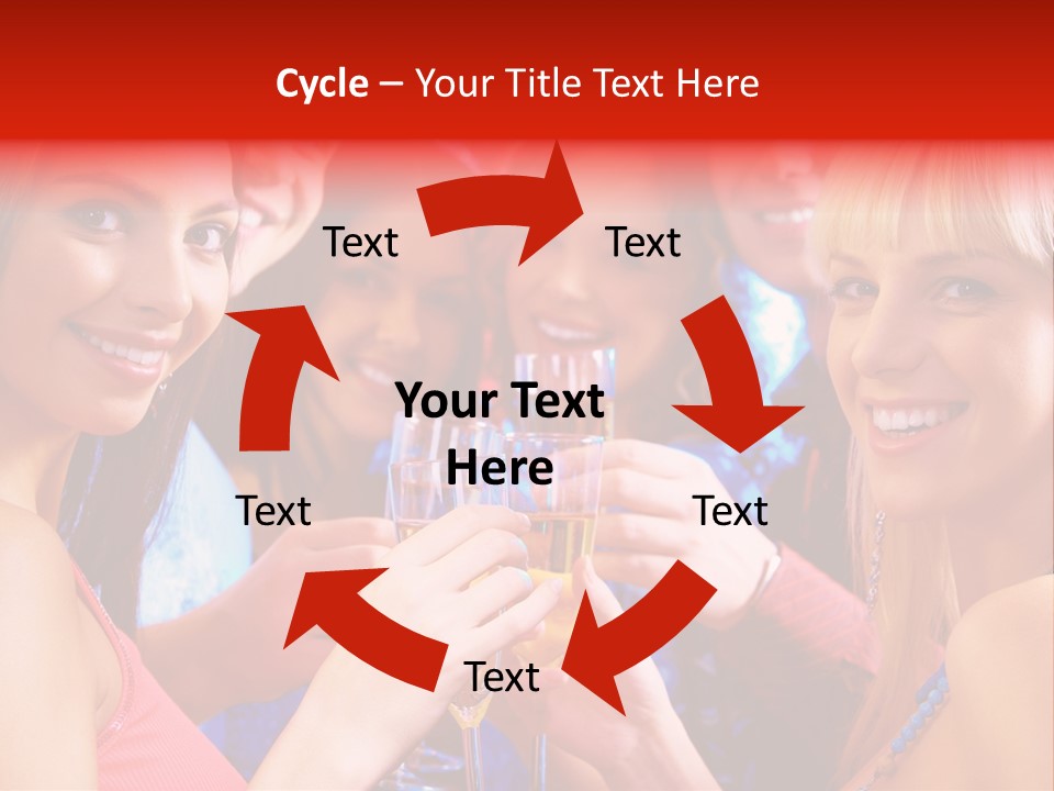 Successful Christmas Partying PowerPoint Template