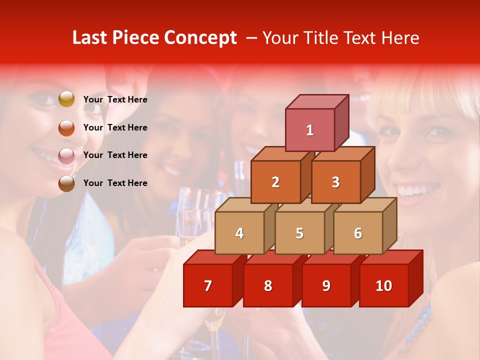 Successful Christmas Partying PowerPoint Template