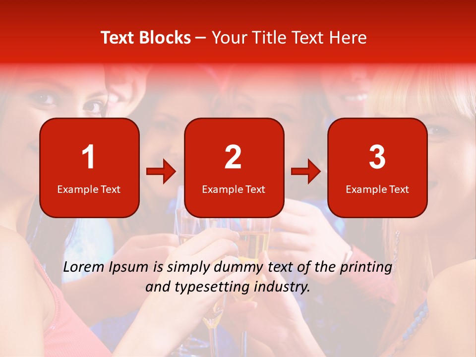 Successful Christmas Partying PowerPoint Template