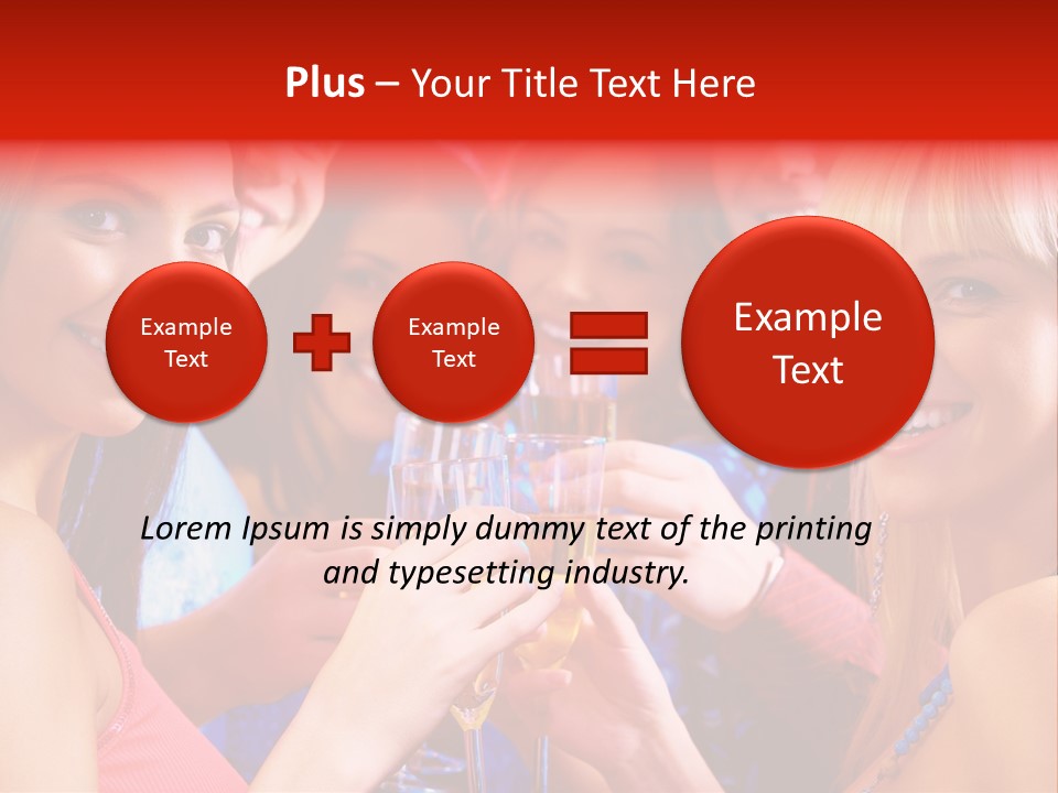 Successful Christmas Partying PowerPoint Template