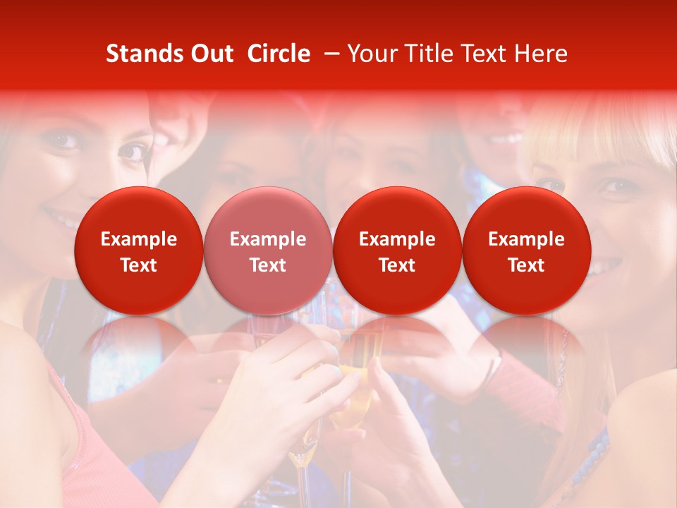 Successful Christmas Partying PowerPoint Template