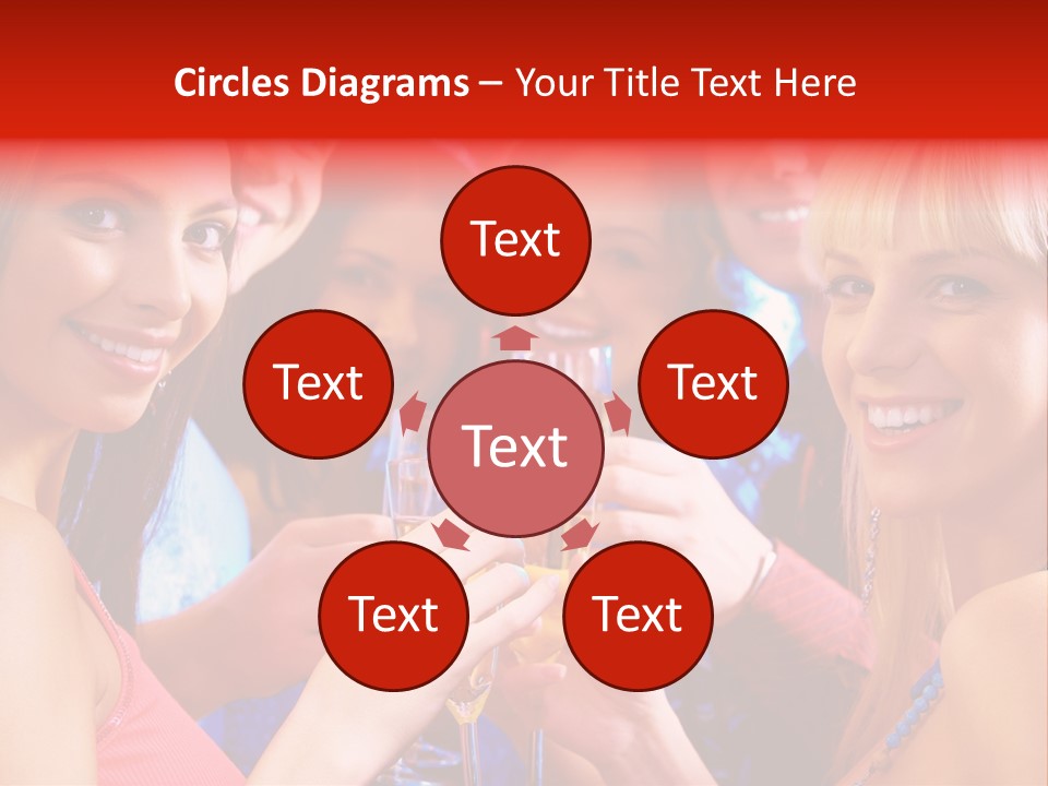 Successful Christmas Partying PowerPoint Template