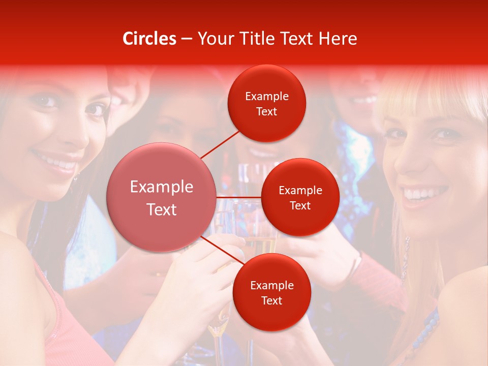 Successful Christmas Partying PowerPoint Template