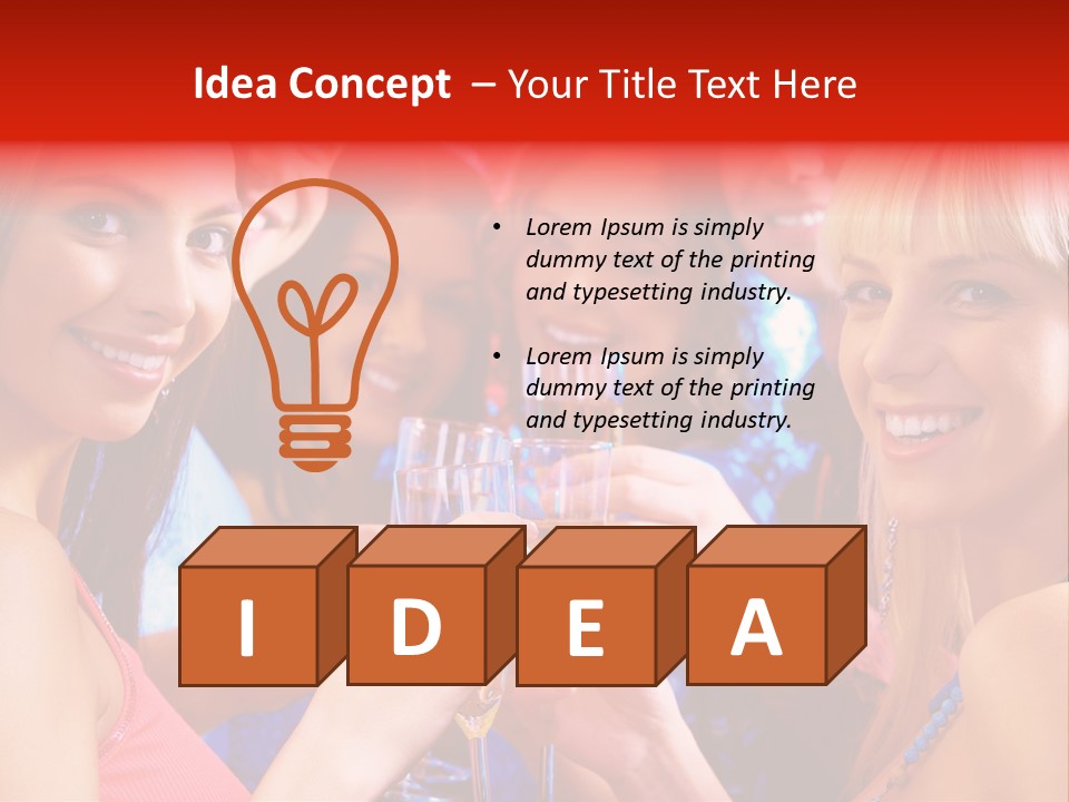 Successful Christmas Partying PowerPoint Template