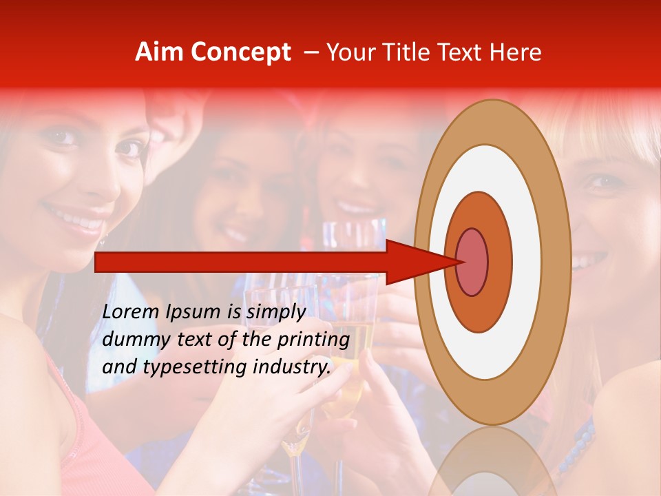 Successful Christmas Partying PowerPoint Template