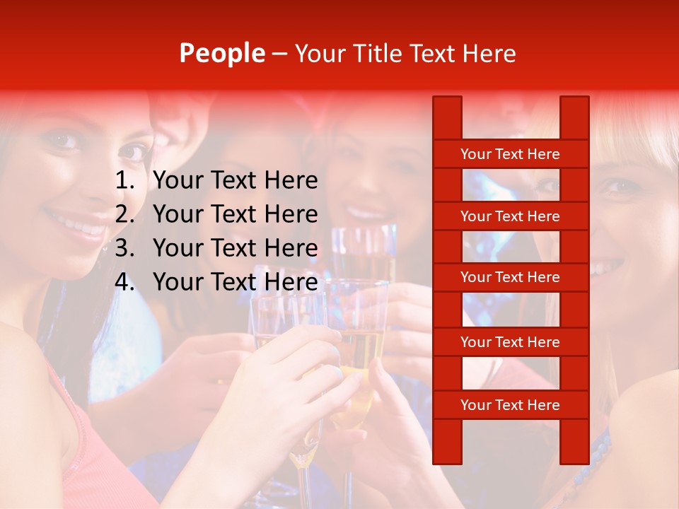 Successful Christmas Partying PowerPoint Template