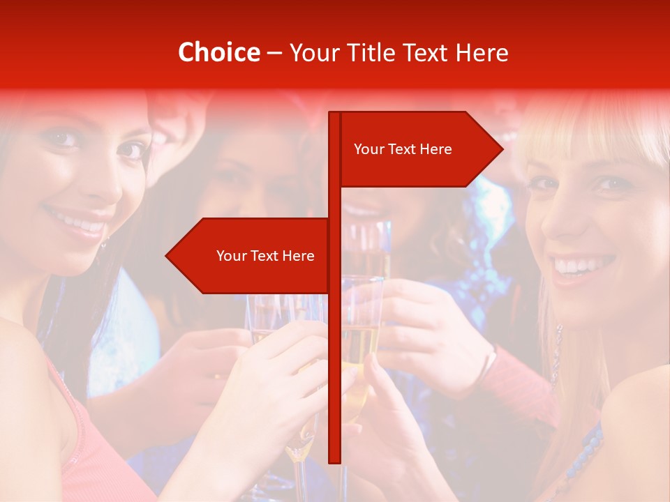 Successful Christmas Partying PowerPoint Template