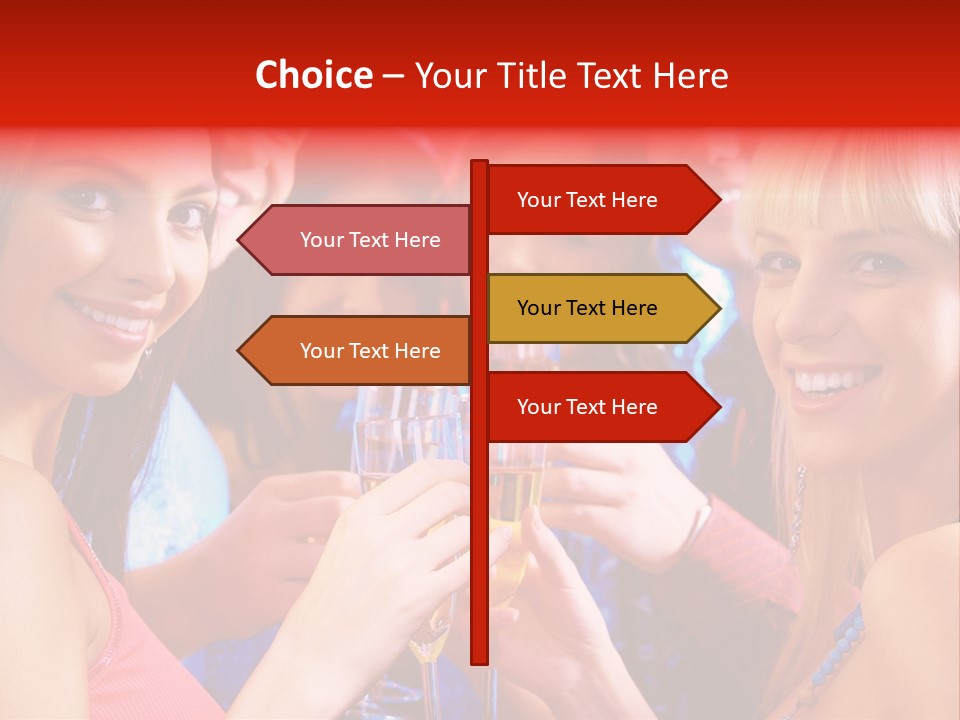 Successful Christmas Partying PowerPoint Template