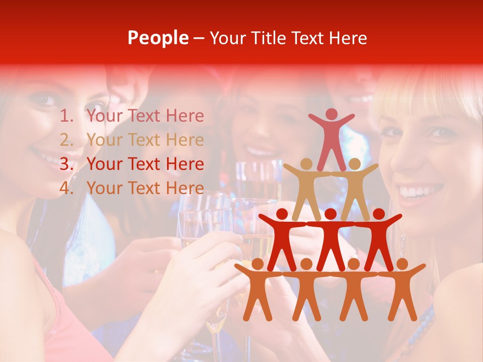 Successful Christmas Partying PowerPoint Template