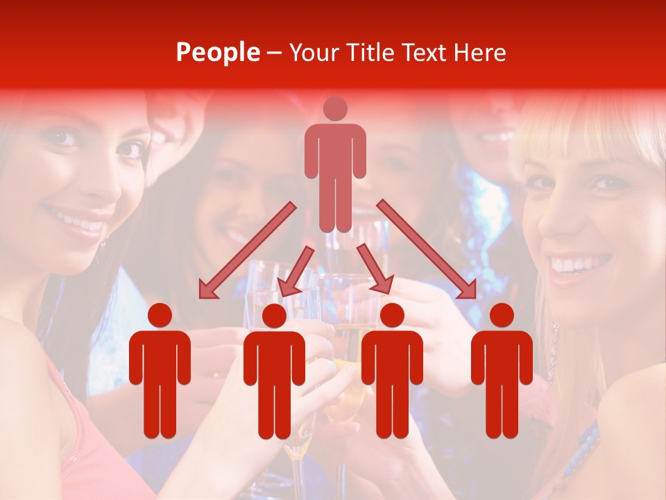 Successful Christmas Partying PowerPoint Template