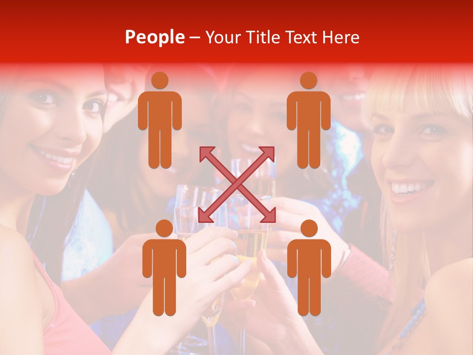 Successful Christmas Partying PowerPoint Template