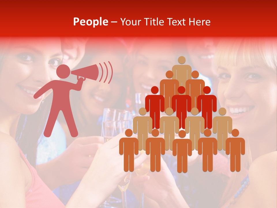 Successful Christmas Partying PowerPoint Template