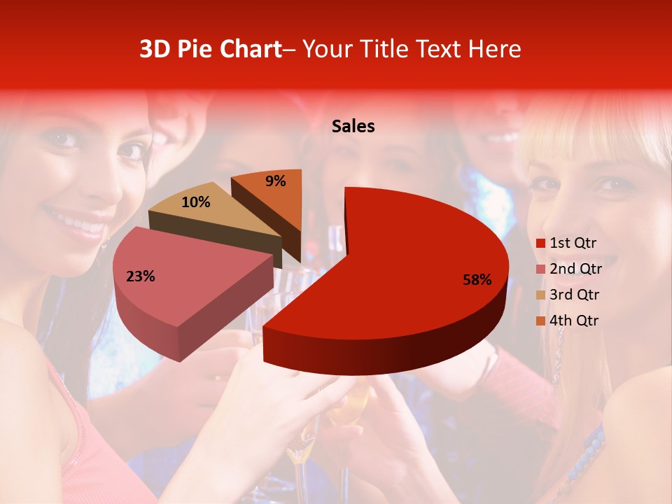 Successful Christmas Partying PowerPoint Template