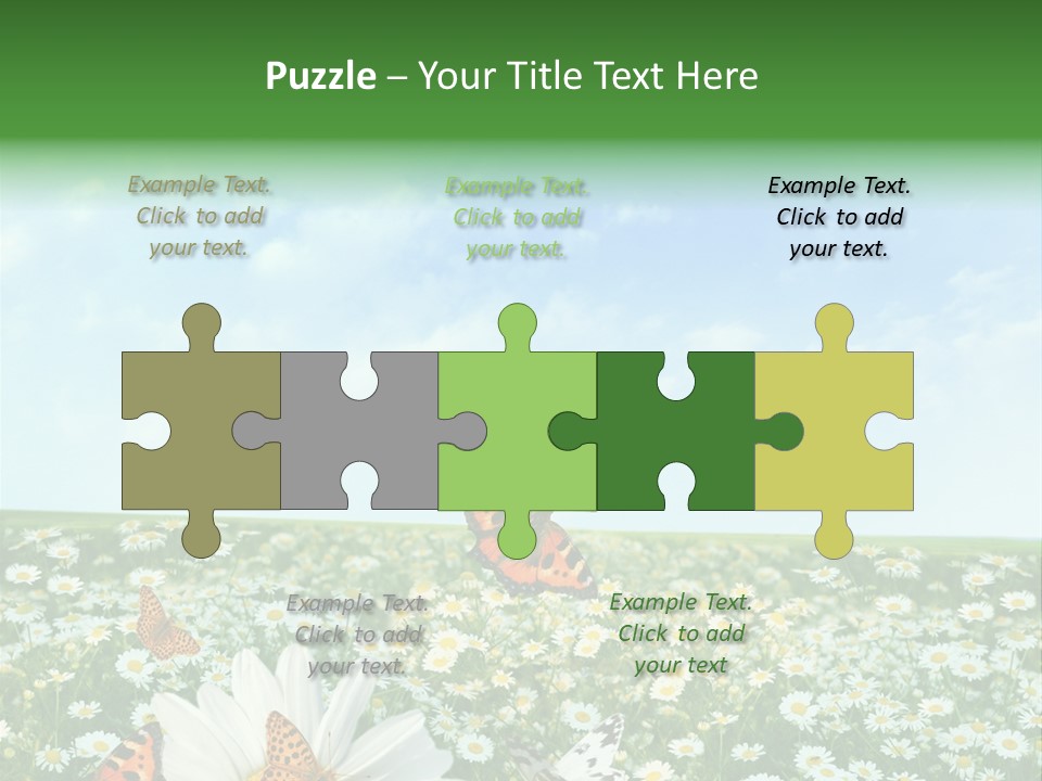 Chamomile Botany Aromatherapy PowerPoint Template