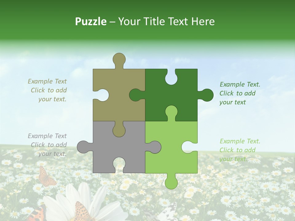 Chamomile Botany Aromatherapy PowerPoint Template