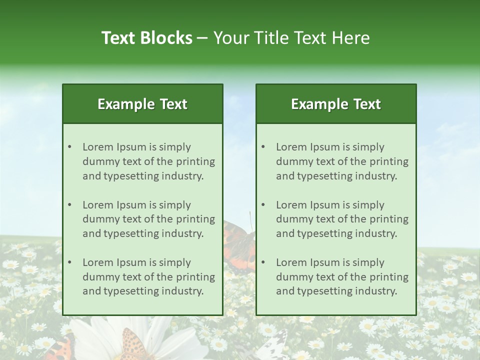 Chamomile Botany Aromatherapy PowerPoint Template