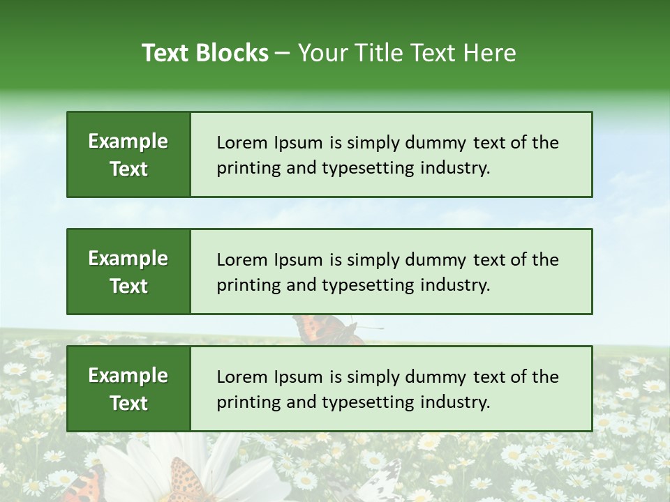Chamomile Botany Aromatherapy PowerPoint Template