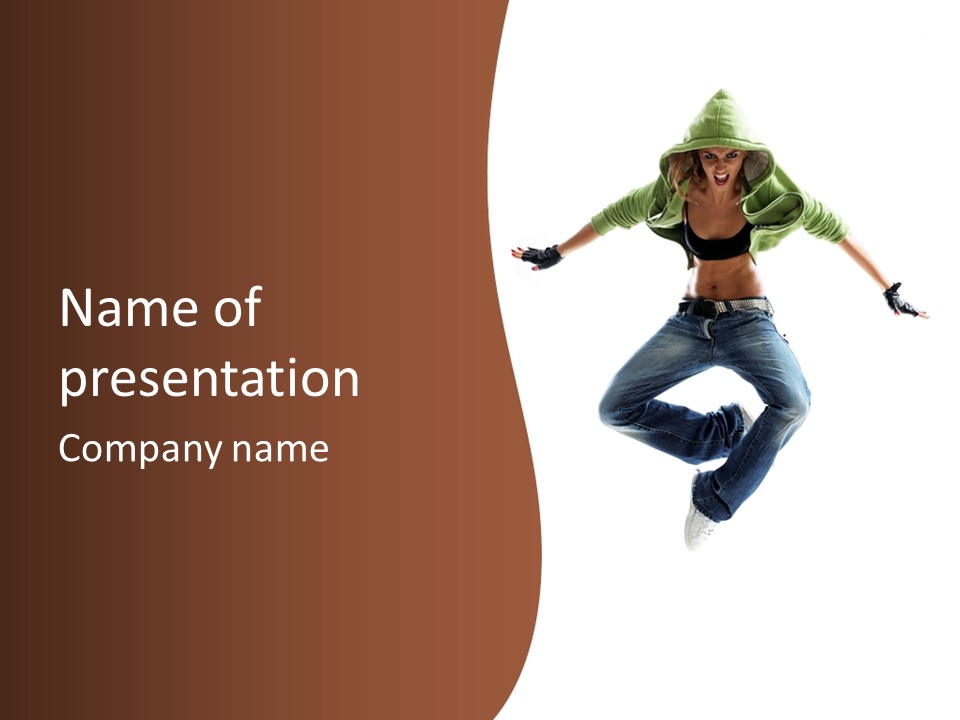 Balance Teenager Performance PowerPoint Template