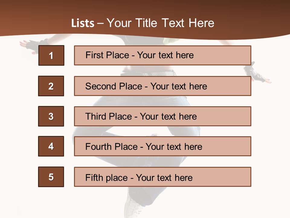 Balance Teenager Performance PowerPoint Template