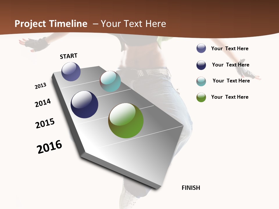 Balance Teenager Performance PowerPoint Template
