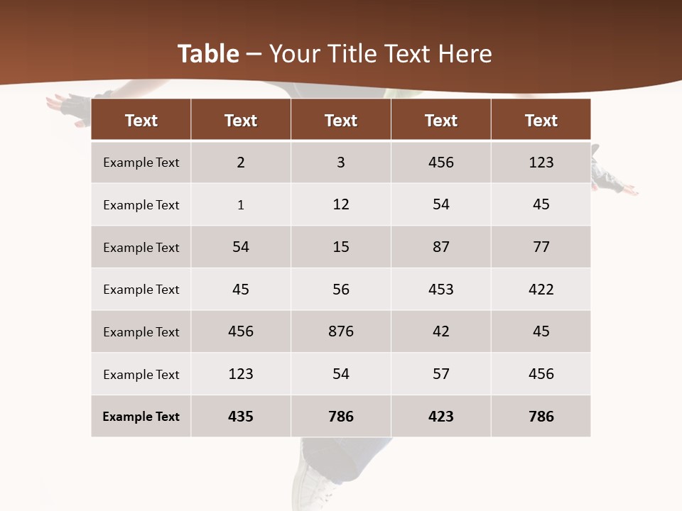 Balance Teenager Performance PowerPoint Template