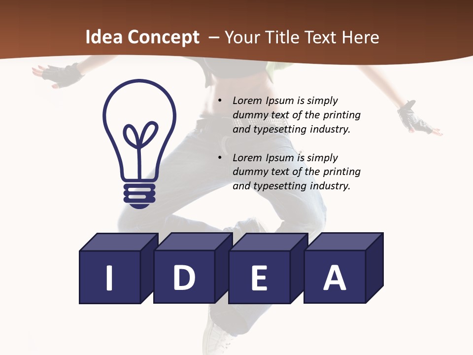 Balance Teenager Performance PowerPoint Template