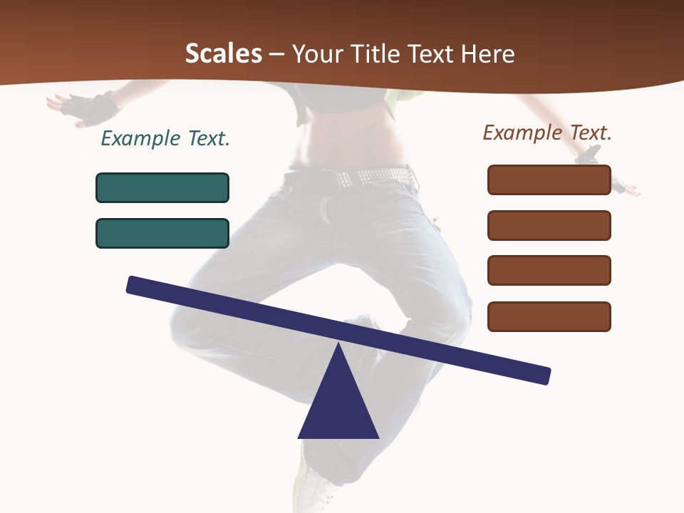 Balance Teenager Performance PowerPoint Template