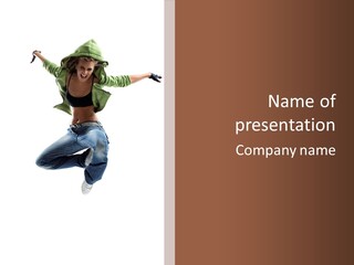 Beautiful One Woman PowerPoint Template