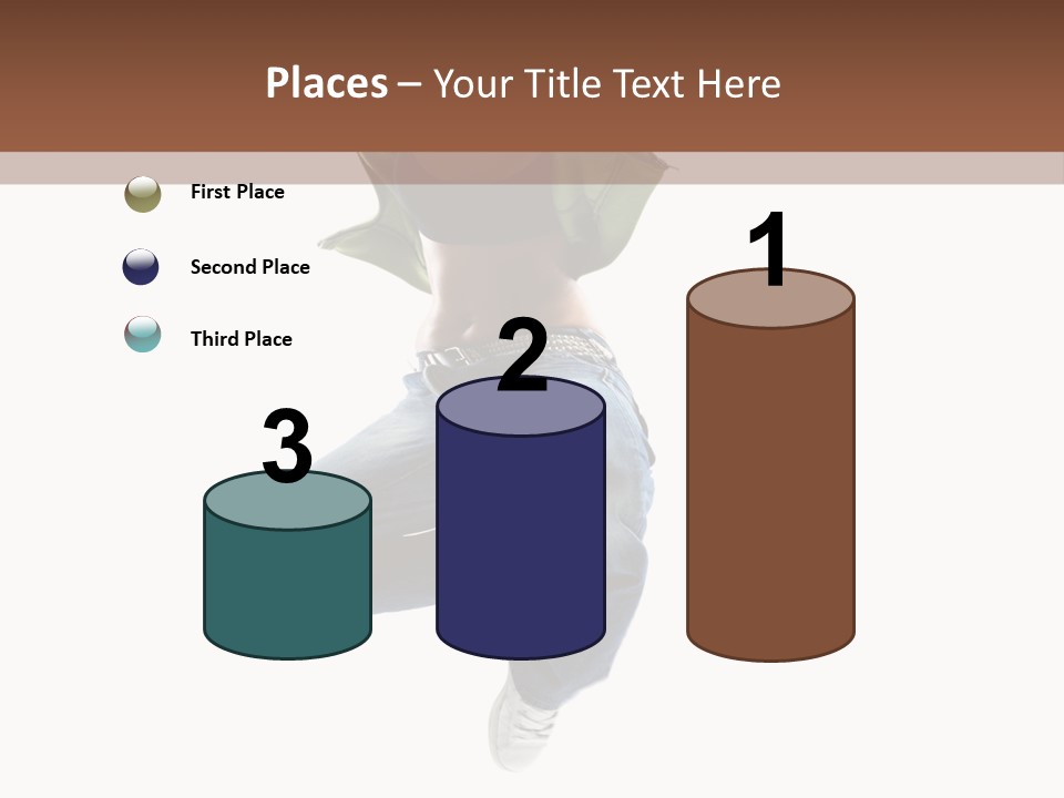 Beautiful One Woman PowerPoint Template