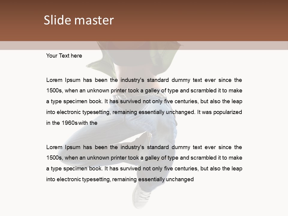 Beautiful One Woman PowerPoint Template