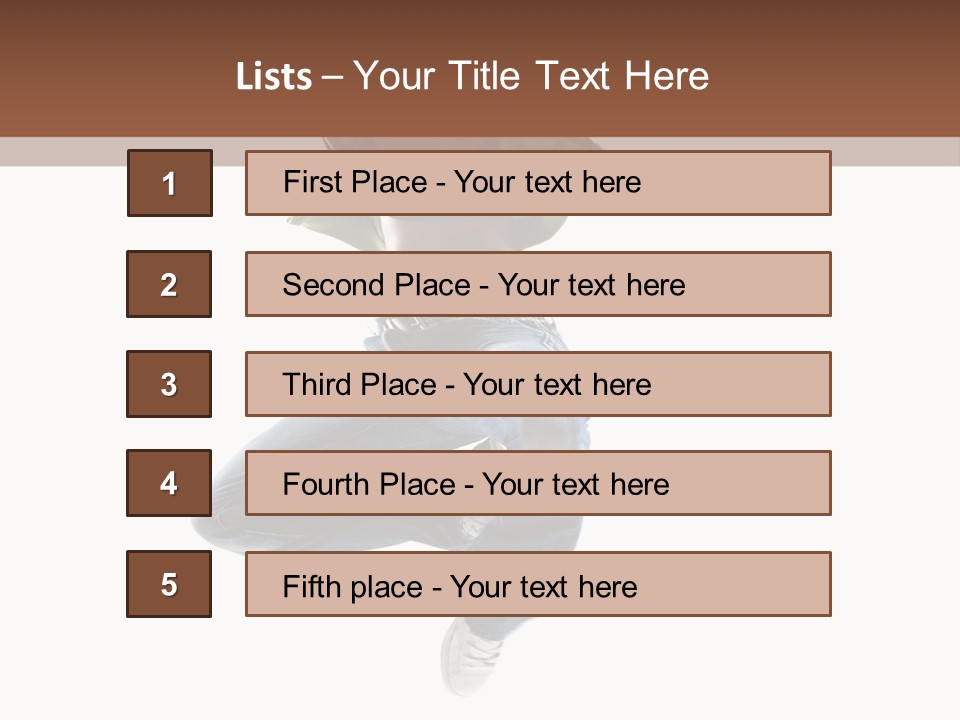 Beautiful One Woman PowerPoint Template