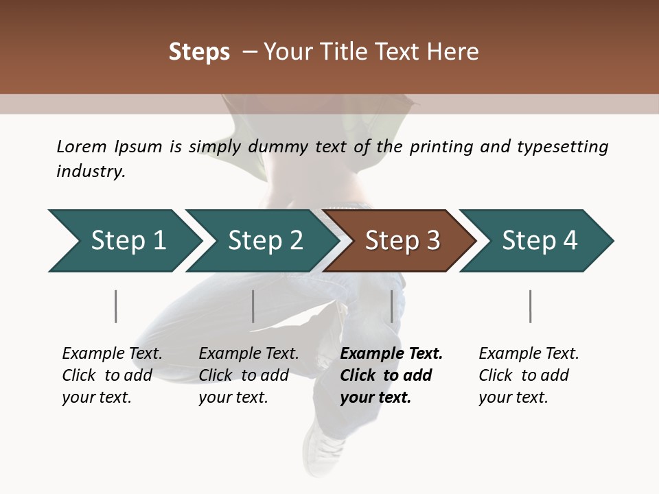 Beautiful One Woman PowerPoint Template