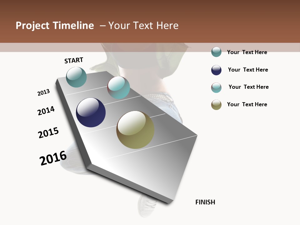 Beautiful One Woman PowerPoint Template