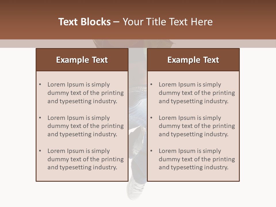 Beautiful One Woman PowerPoint Template