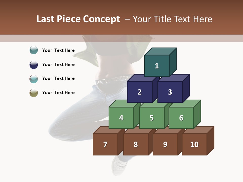 Beautiful One Woman PowerPoint Template