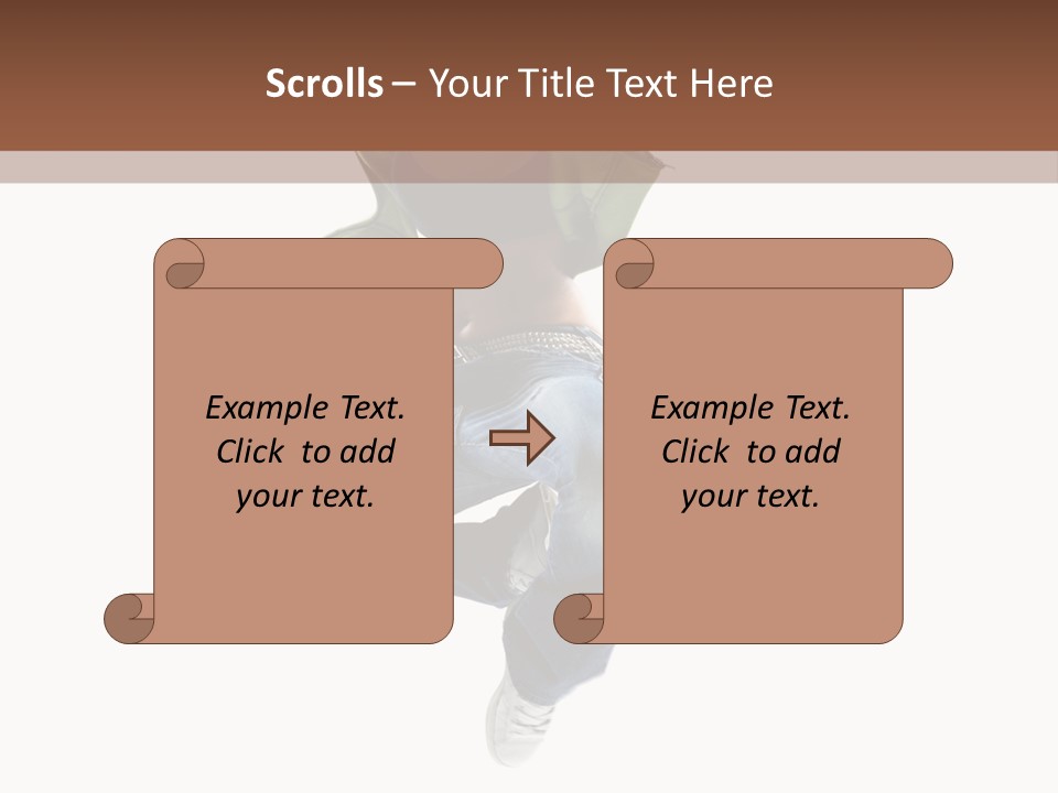 Beautiful One Woman PowerPoint Template