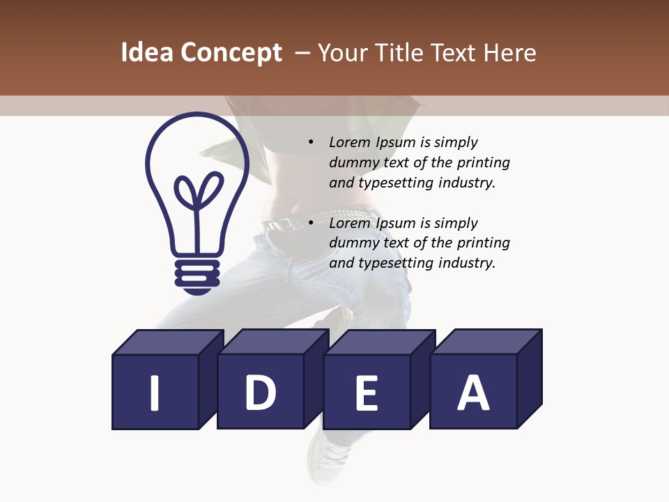 Beautiful One Woman PowerPoint Template