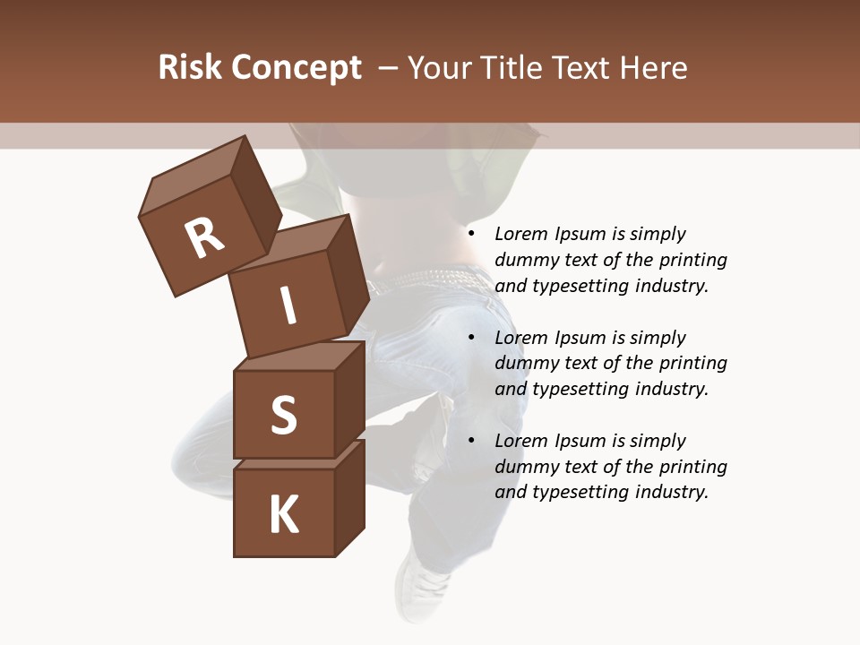 Beautiful One Woman PowerPoint Template