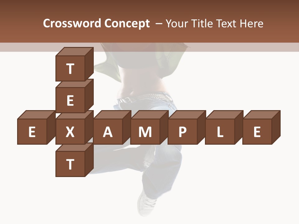 Beautiful One Woman PowerPoint Template