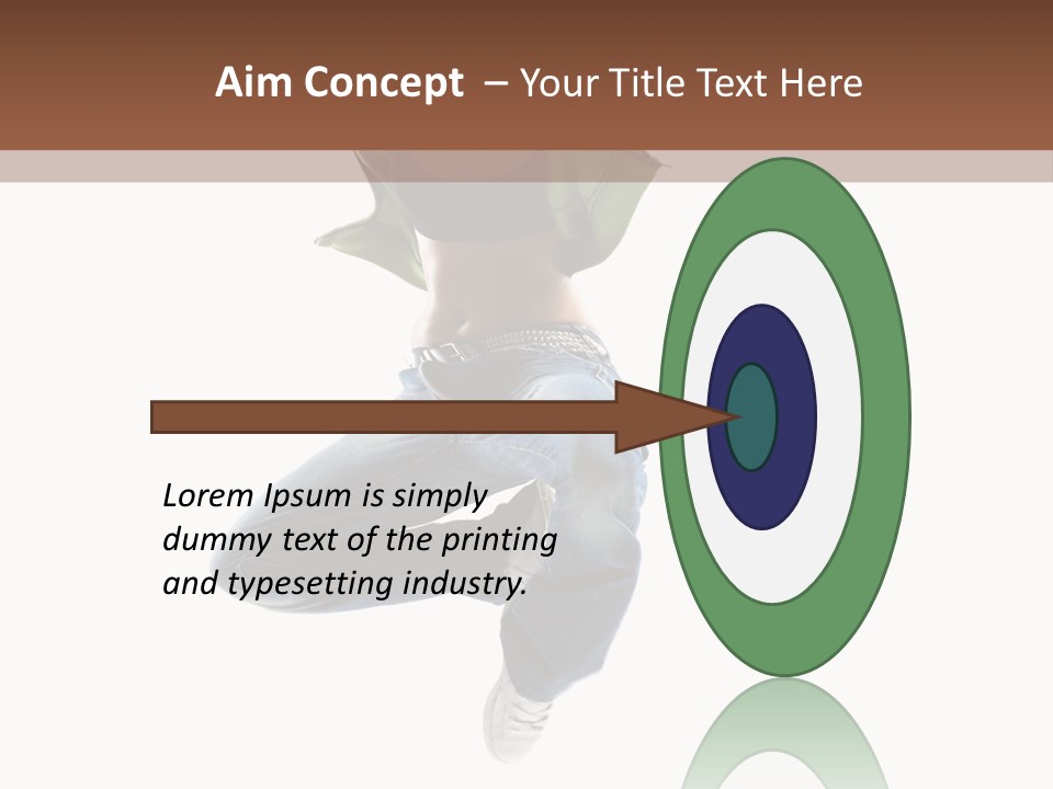 Beautiful One Woman PowerPoint Template