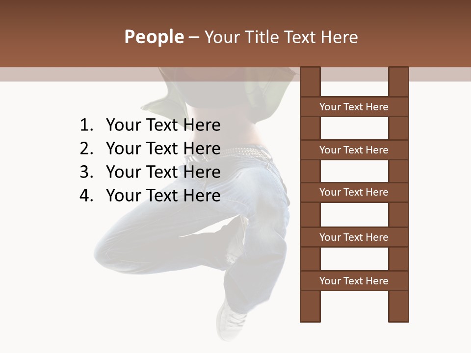 Beautiful One Woman PowerPoint Template