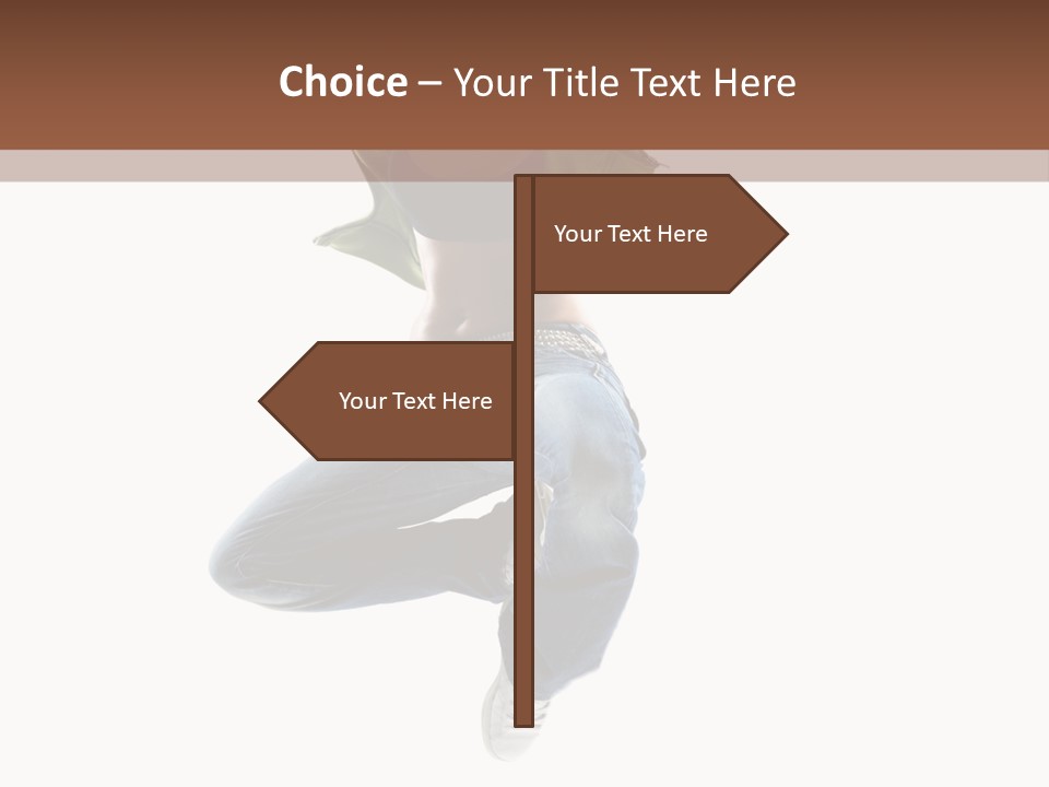 Beautiful One Woman PowerPoint Template