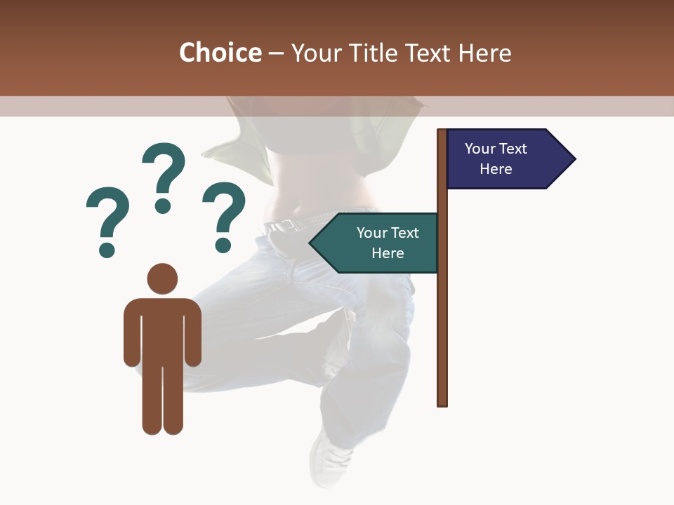 Beautiful One Woman PowerPoint Template