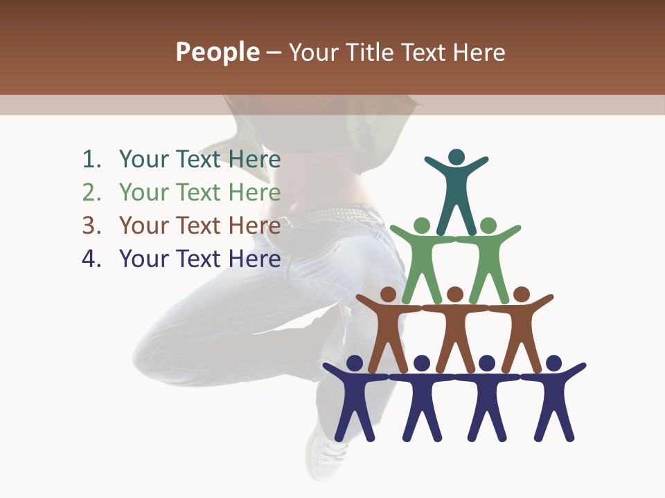 Beautiful One Woman PowerPoint Template