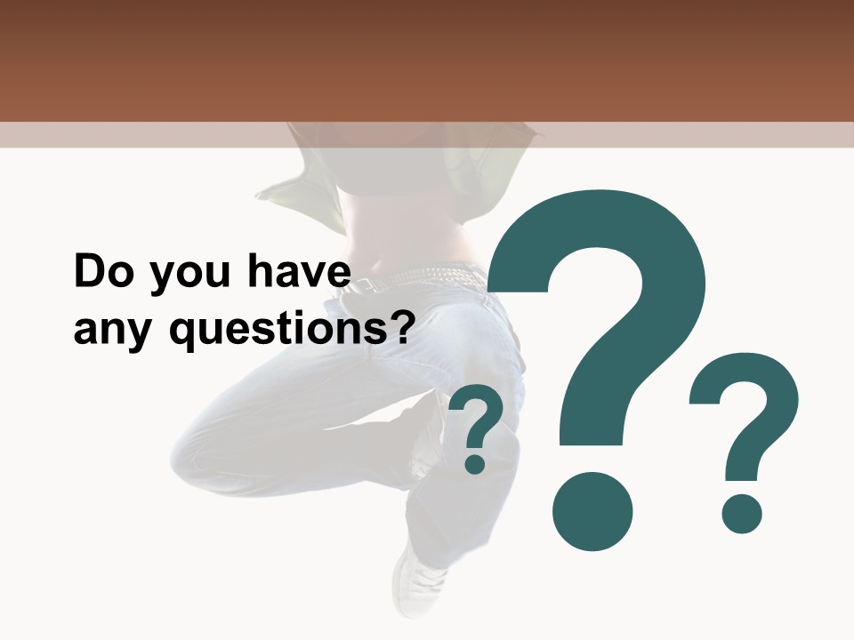 Beautiful One Woman PowerPoint Template