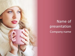 Human Clothing Girl PowerPoint Template