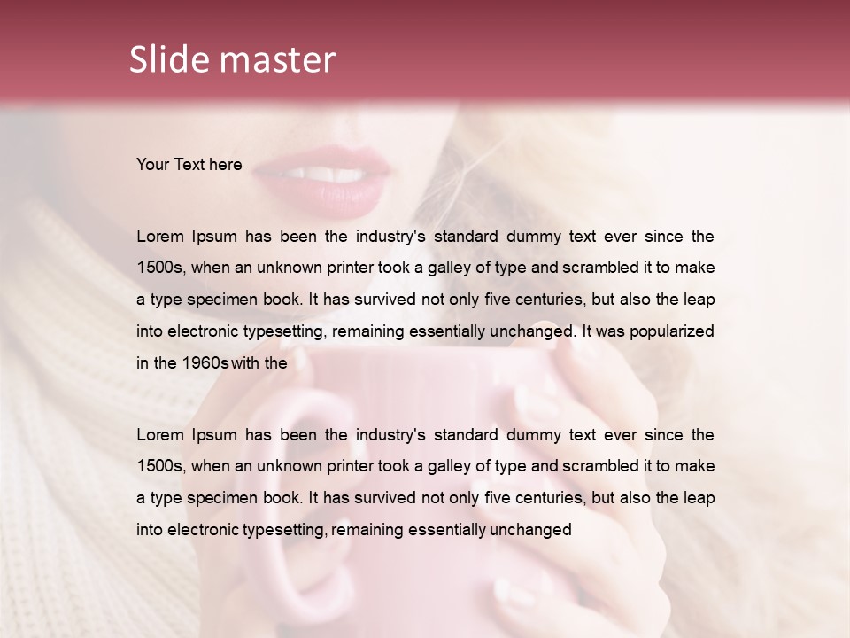 Human Clothing Girl PowerPoint Template