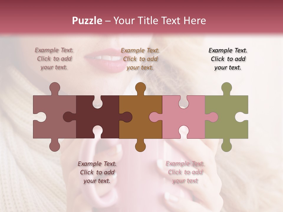 Human Clothing Girl PowerPoint Template