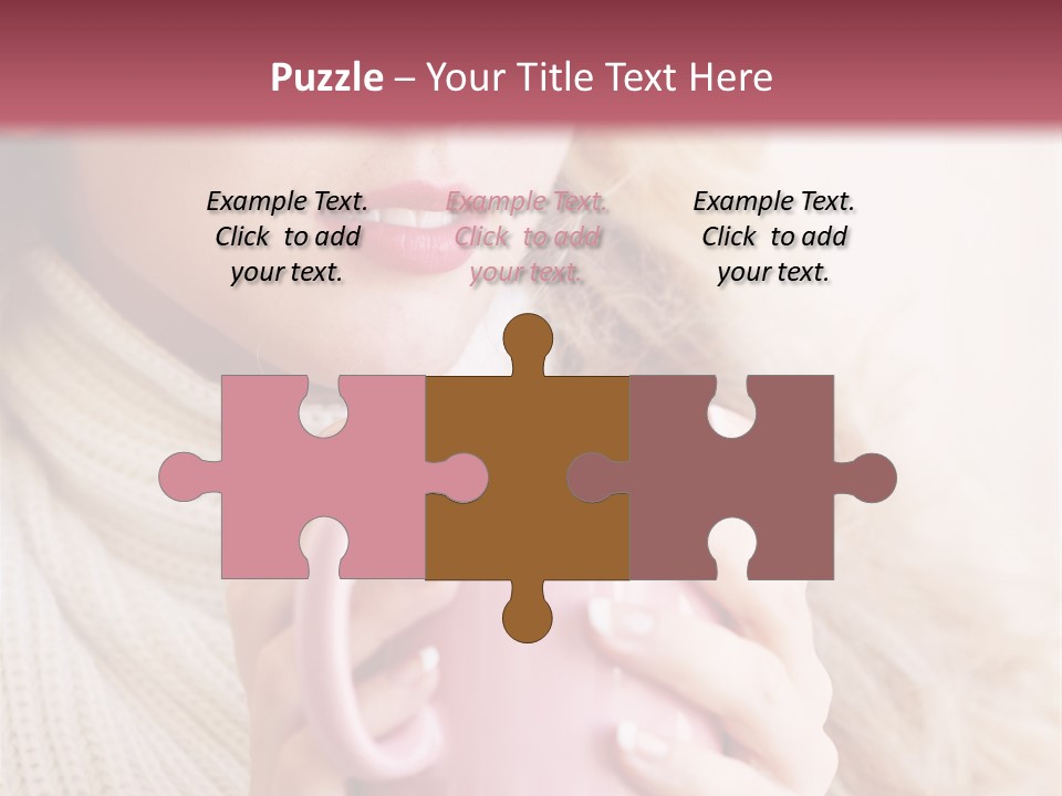 Human Clothing Girl PowerPoint Template